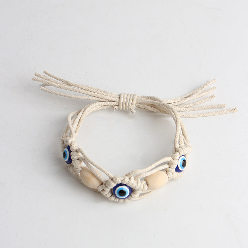 Bohemian Vintage Evil Eye Woven Bracelet