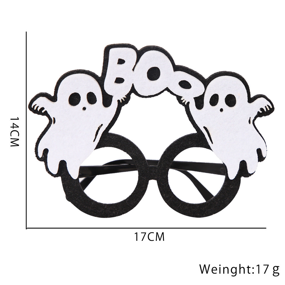 Décoration de fête d'Halloween avec des lunettes en plastique