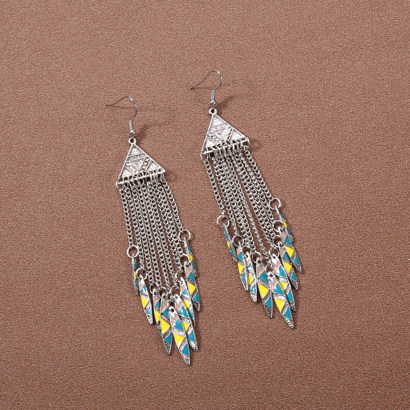 Bohemian Ethnic Style Retro Tassel Earrings