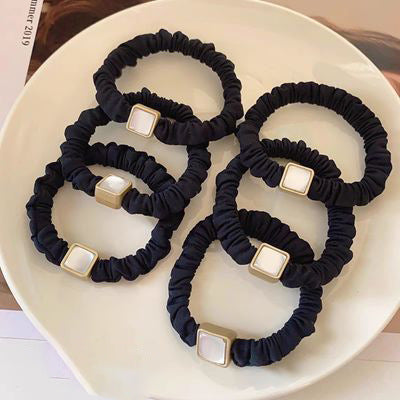 Women Fashion Solid Color Cat Eye Hair Ring