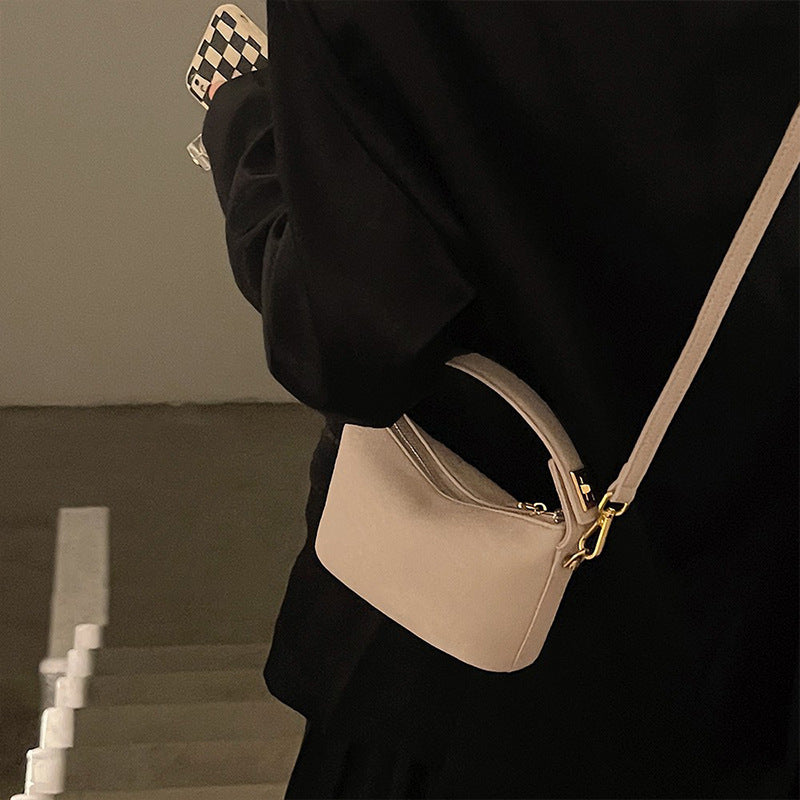 Bolso de mano de diseño de color sólido de moda
