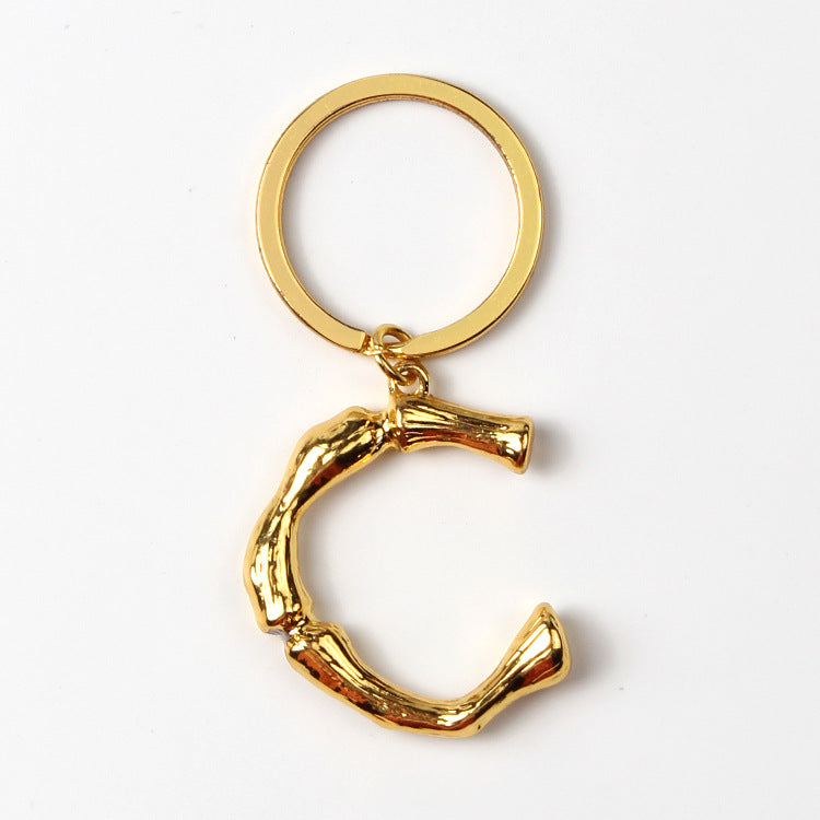 Fashion Creative Alphabet Keychain