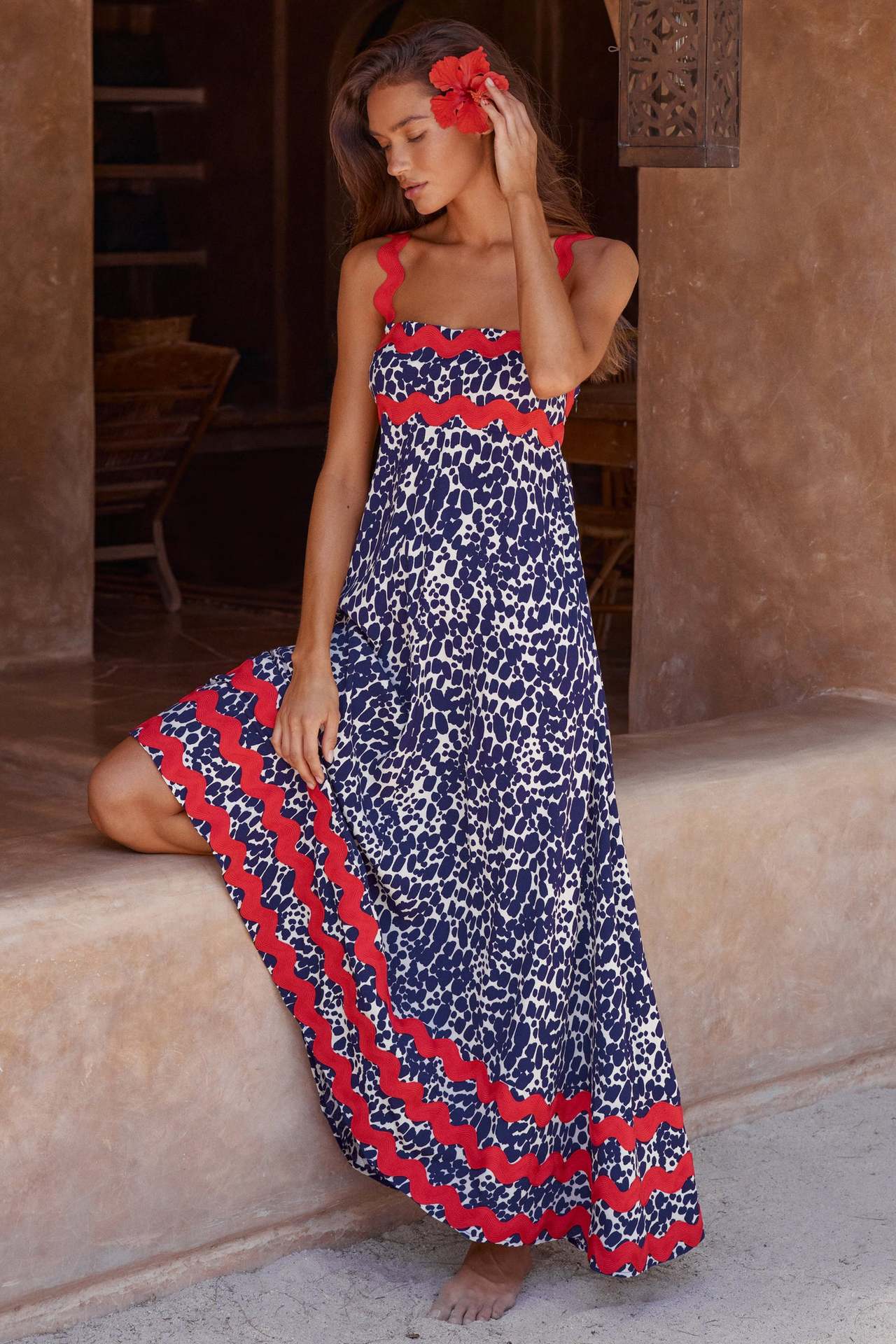 Vestido largo maxi informal de primavera y verano para mujer