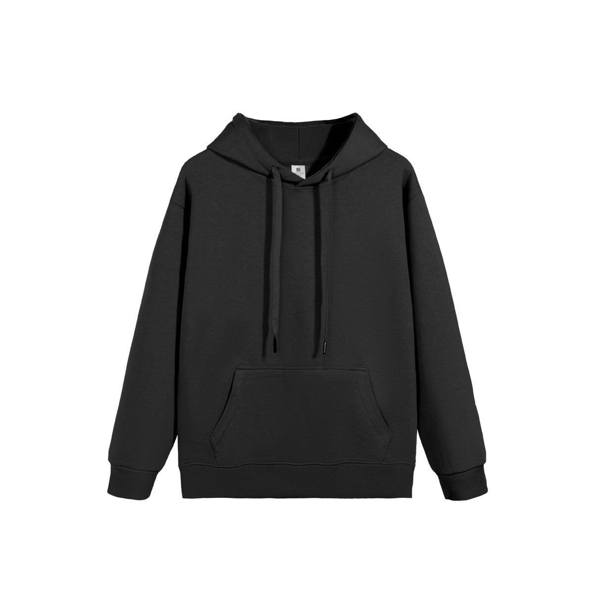 Casual Solid Color Cotton Long-Sleeve Hoodie