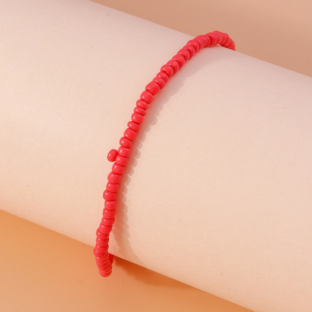 Bohemian Fashion Multicolor Beaded Anklet