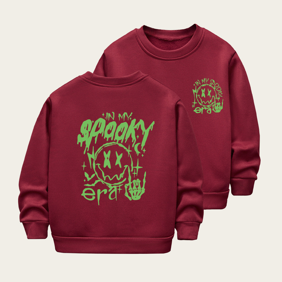Kids Toddler Boys Girls Cartoon Alphabet Fleece Sweatshirt