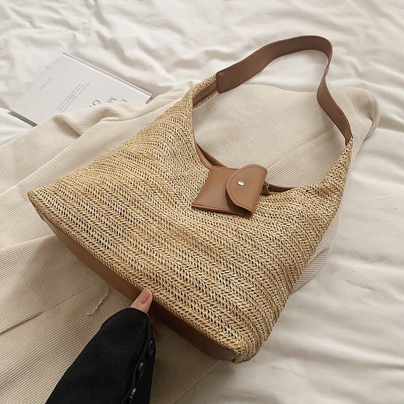 Bolso de mano informal de gran capacidad a la moda para mujer