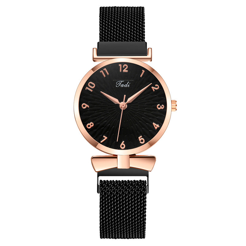 Women Fashion Casual Solid Color Digital Sunflower Quartz Watch