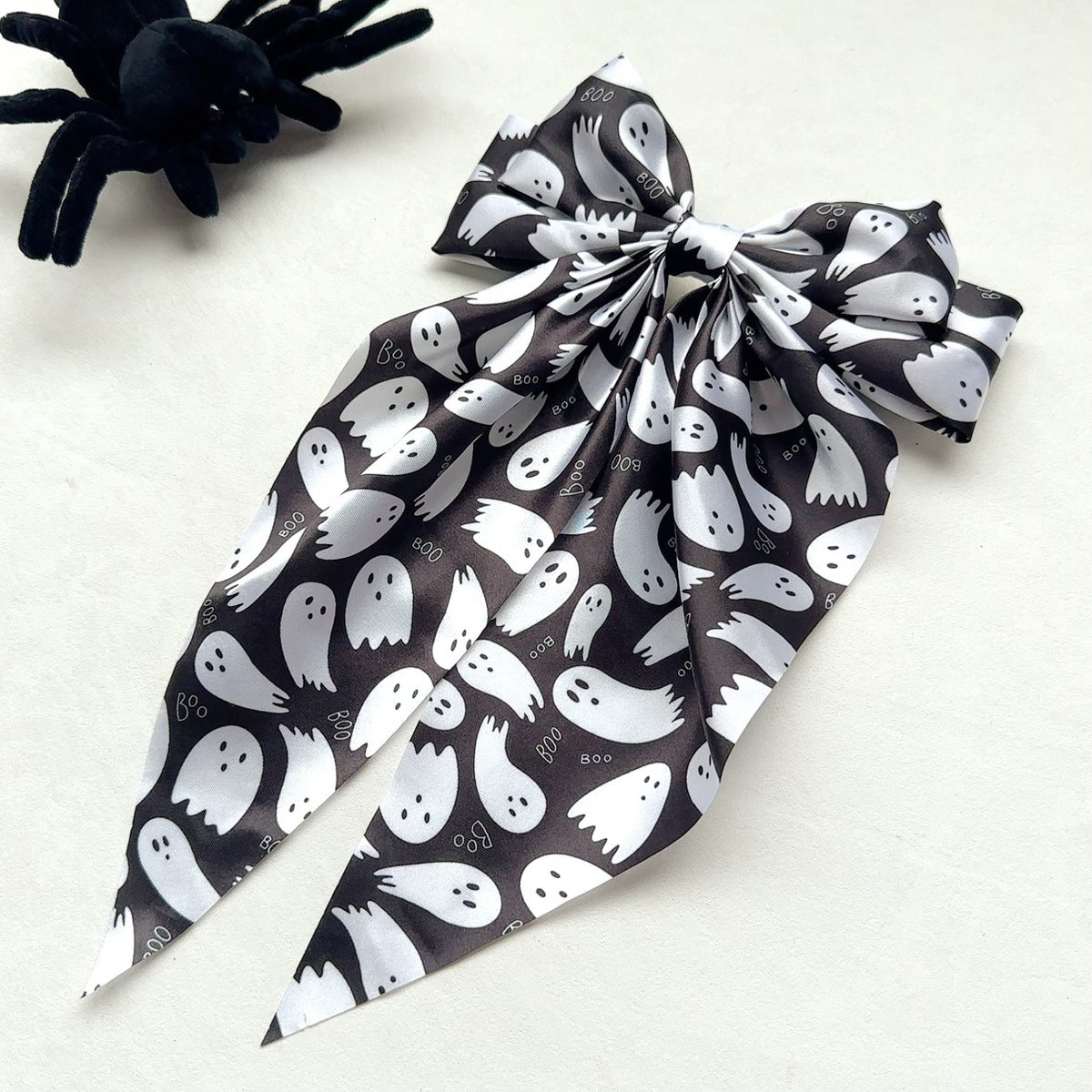 Halloween Ghost Spider Strap Spring Hairpin