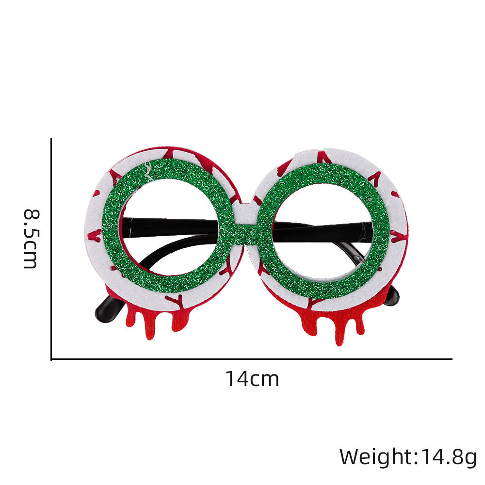 Décoration de fête d'Halloween avec des lunettes en plastique