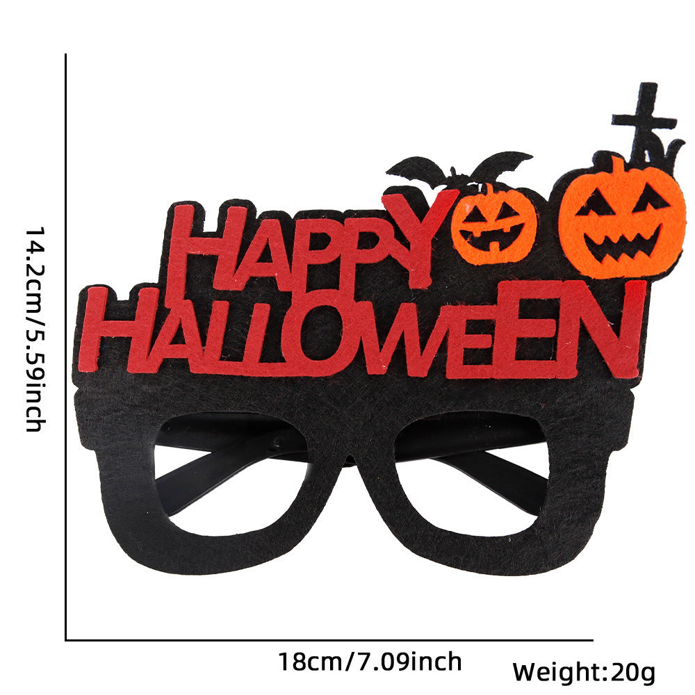 Décoration de fête d'Halloween avec des lunettes en plastique