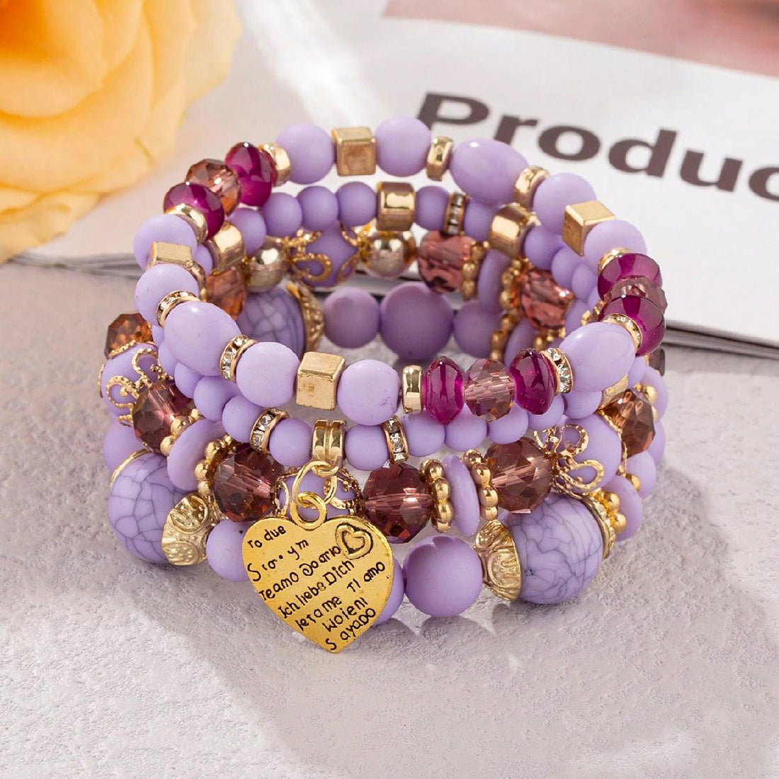 Bohemian Style Multi-Layer Wooden Beaded Bracelet