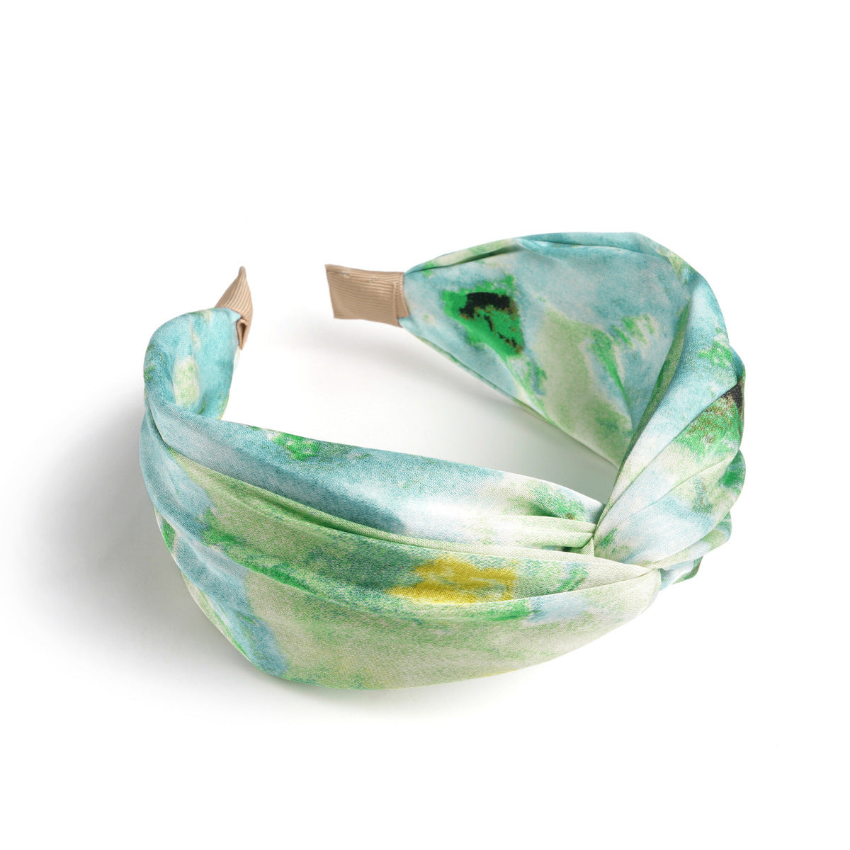 Bandeau large style bohème tie-dye pour femme, style doux