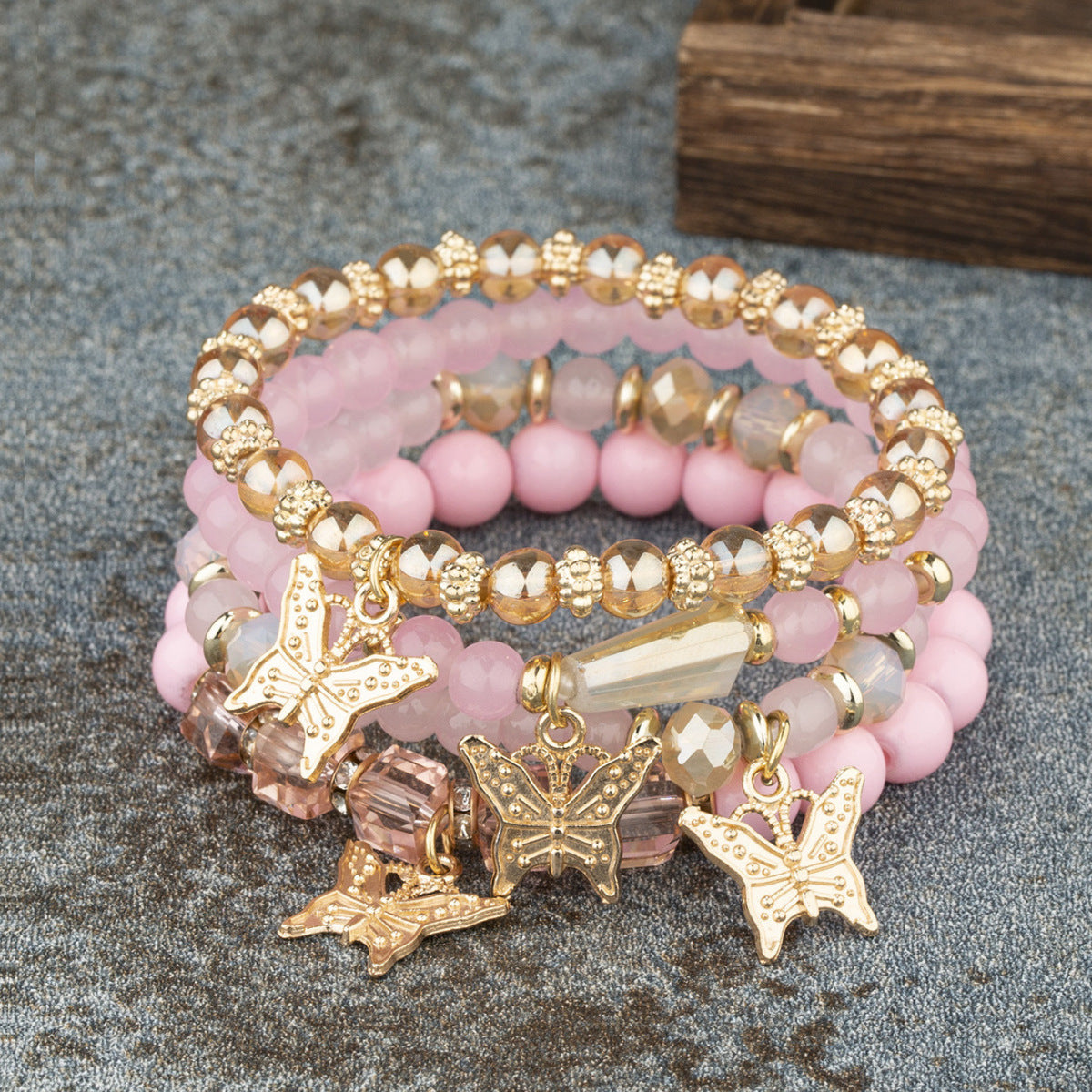 Bohemian Style Multi-Layer Wooden Beaded Bracelet