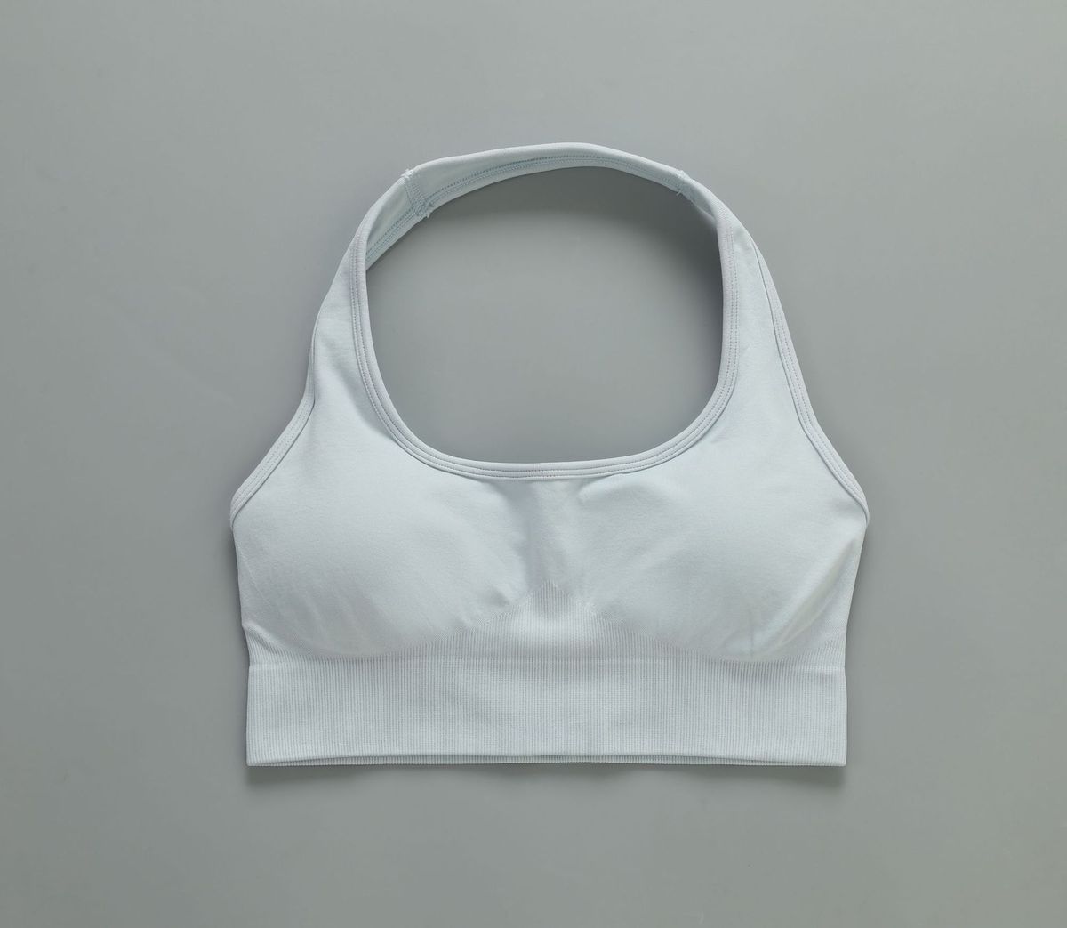 Women Fashion Solid Color Seamless Halter-Neck Bra