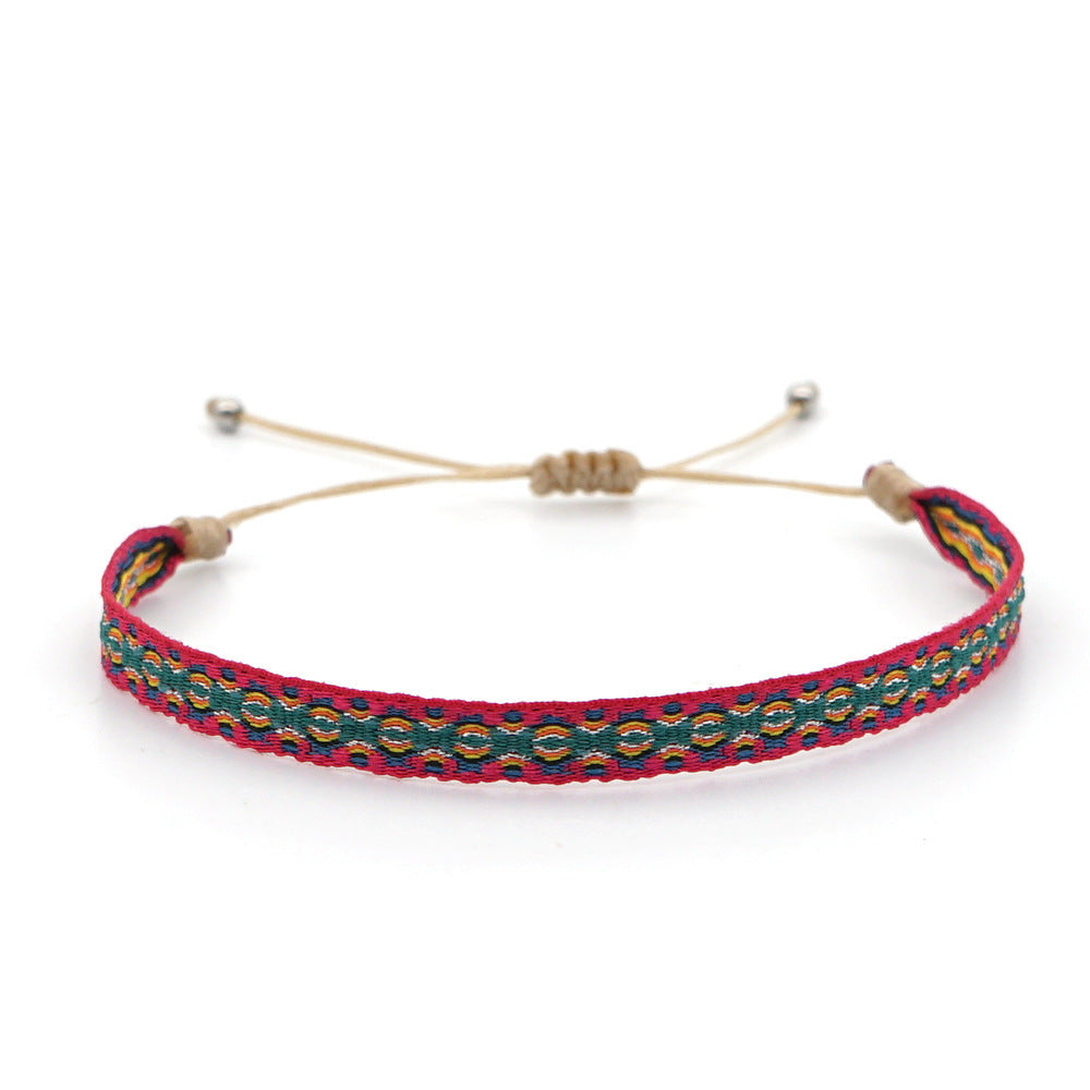 Bohemian Ethnic Ribbon Handwoven Bracelet