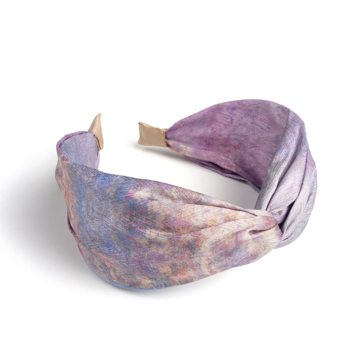 Bandeau large style bohème tie-dye pour femme, style doux