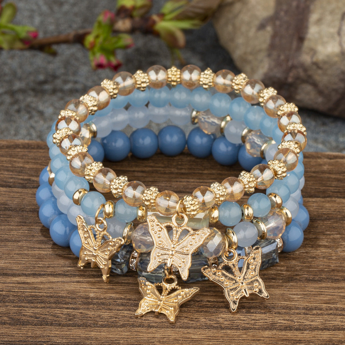 Bohemian Style Multi-Layer Wooden Beaded Bracelet