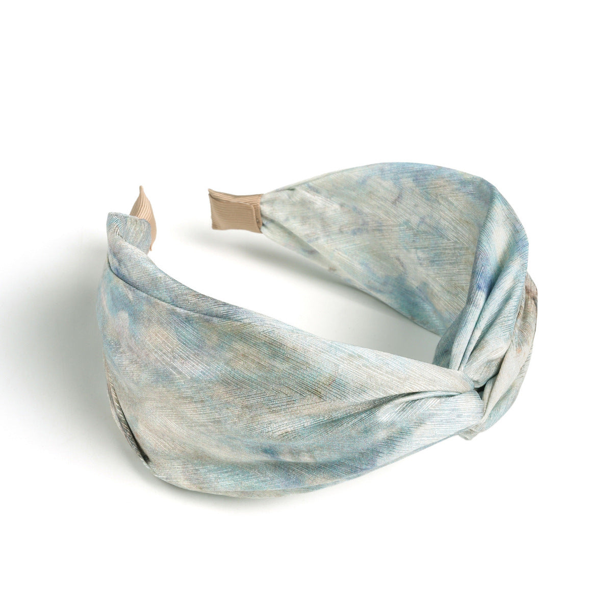 Bandeau large style bohème tie-dye pour femme, style doux