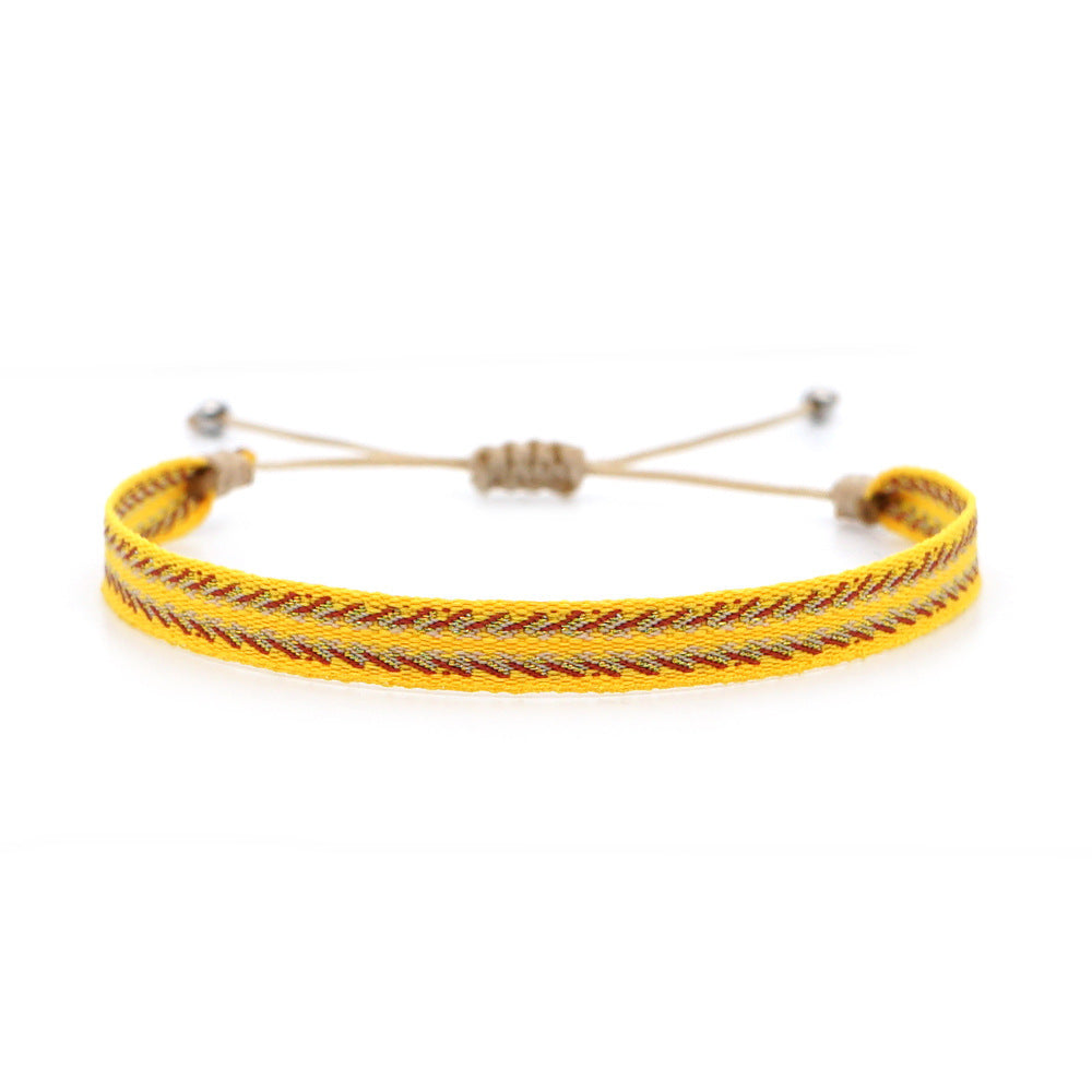 Bohemian Ethnic Ribbon Handwoven Bracelet