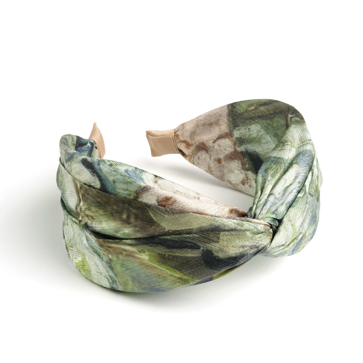 Bandeau large style bohème tie-dye pour femme, style doux