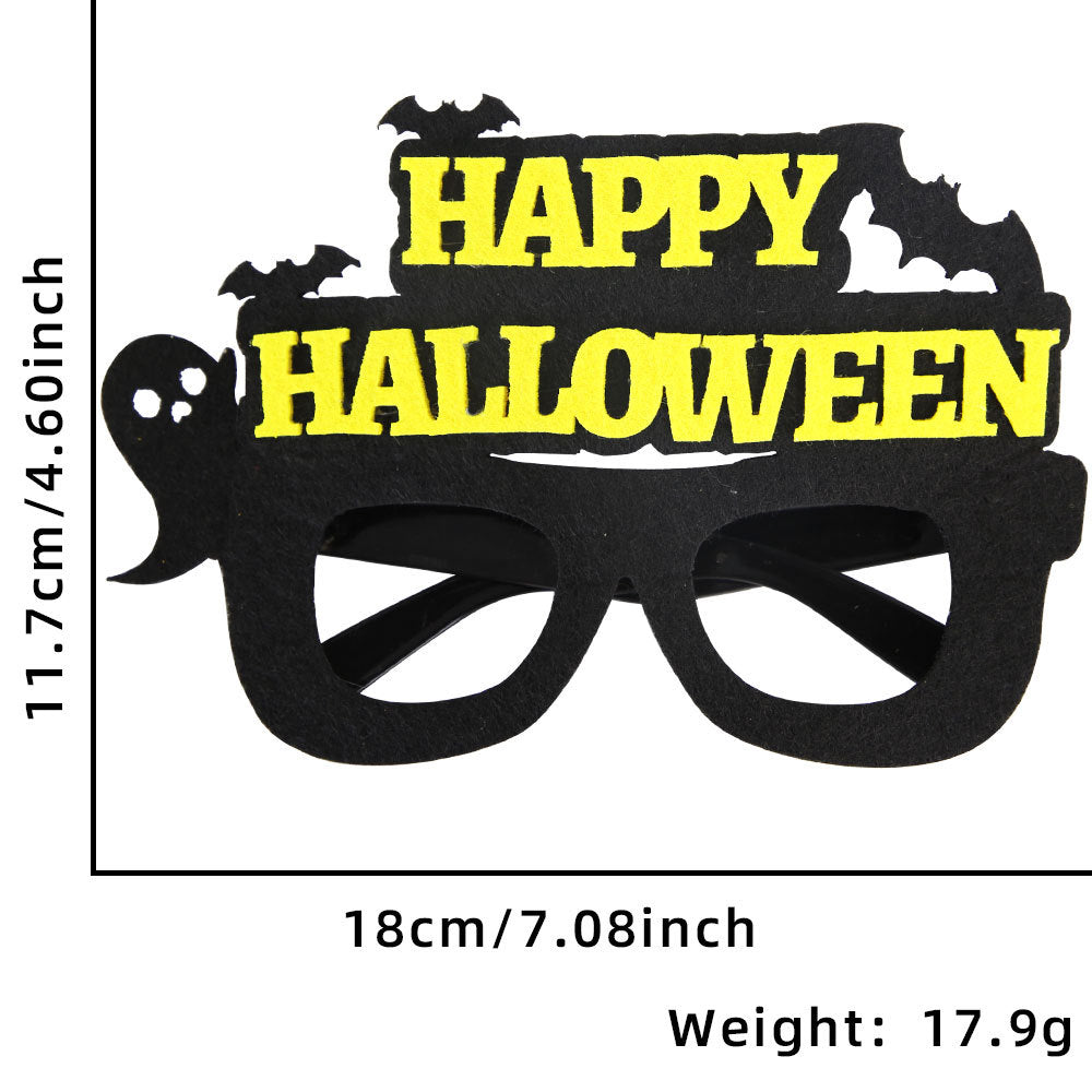 Décoration de fête d'Halloween avec des lunettes en plastique