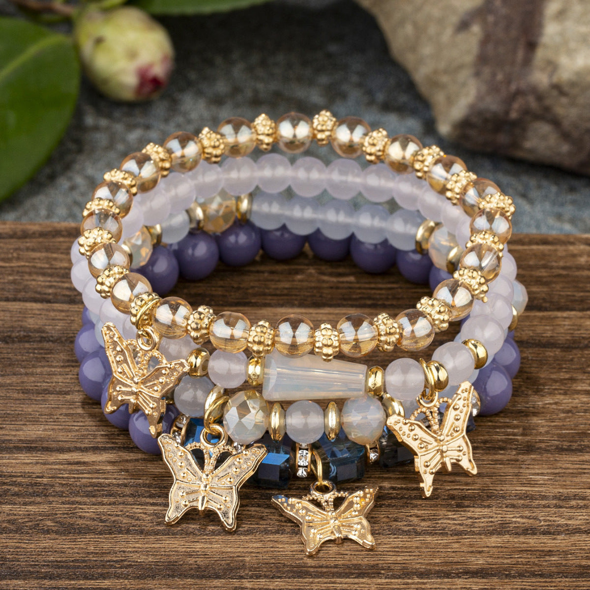Bohemian Style Multi-Layer Wooden Beaded Bracelet