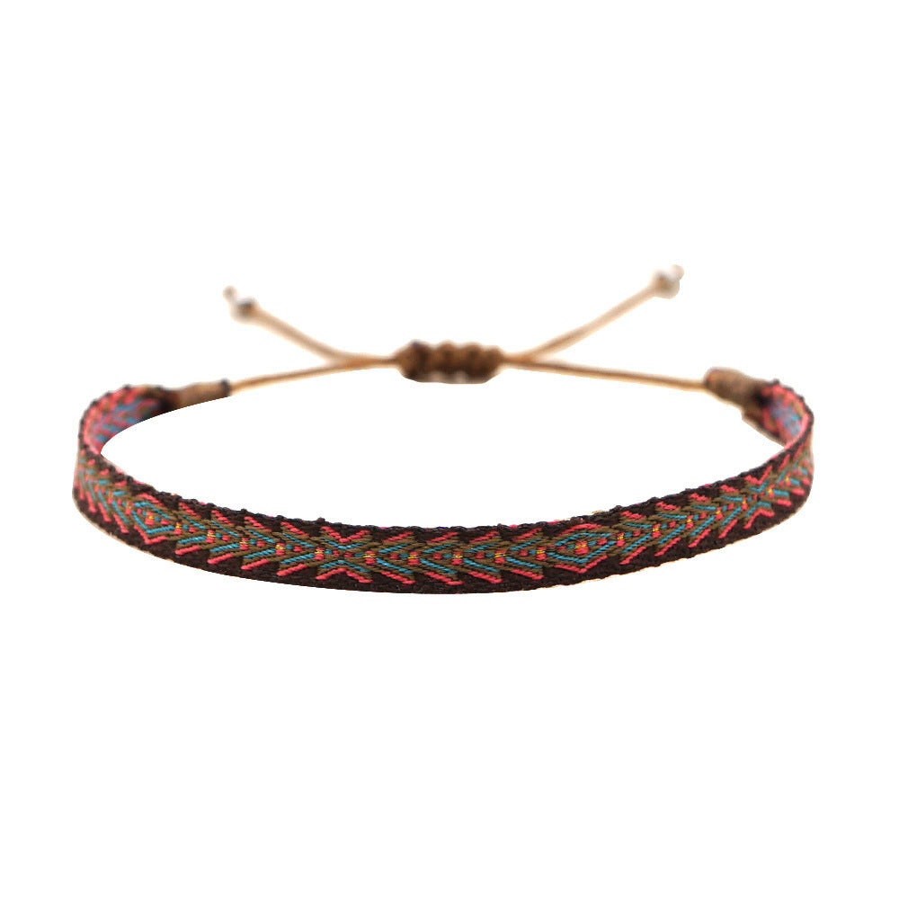 Bohemian Ethnic Ribbon Handwoven Bracelet
