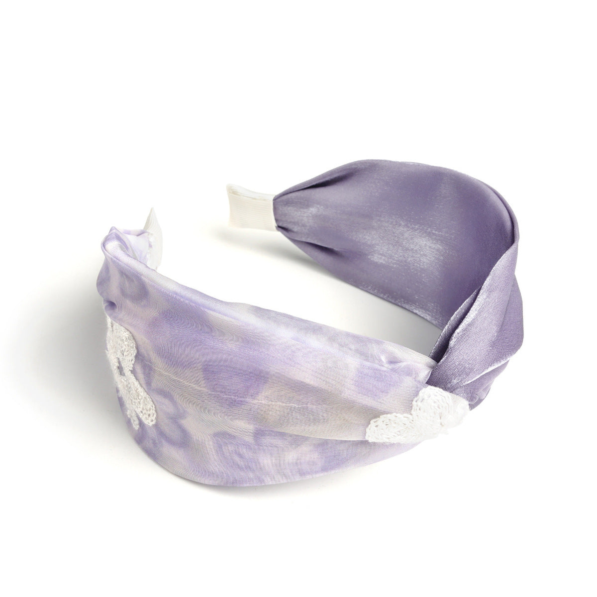 Bandeau large style bohème tie-dye pour femme, style doux