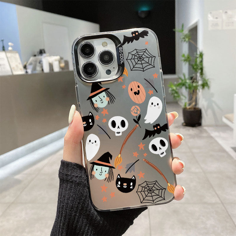 Women Cartoon Halloween Pumpkin Ghost Skull Apple Phone Case