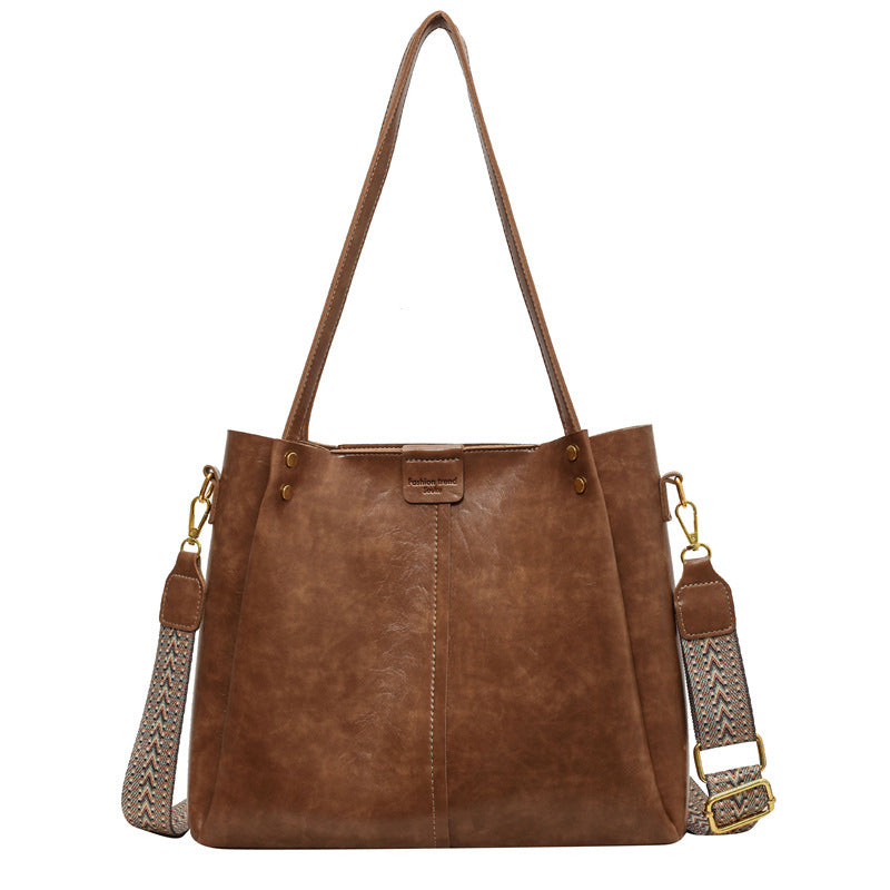Bolso de mano retro de gran capacidad para mujer
