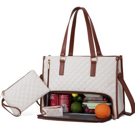 Large-Capacity Leather Storage Tote Bag Set
