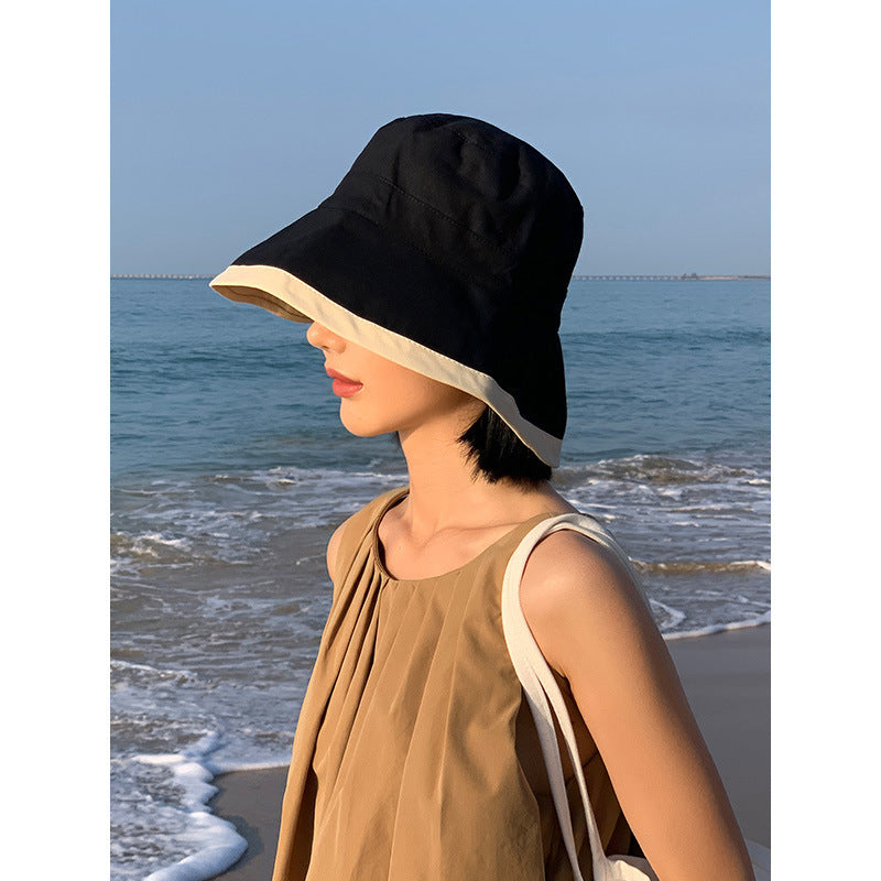 Sombreros tipo cubo con protección solar de moda de verano para mujer