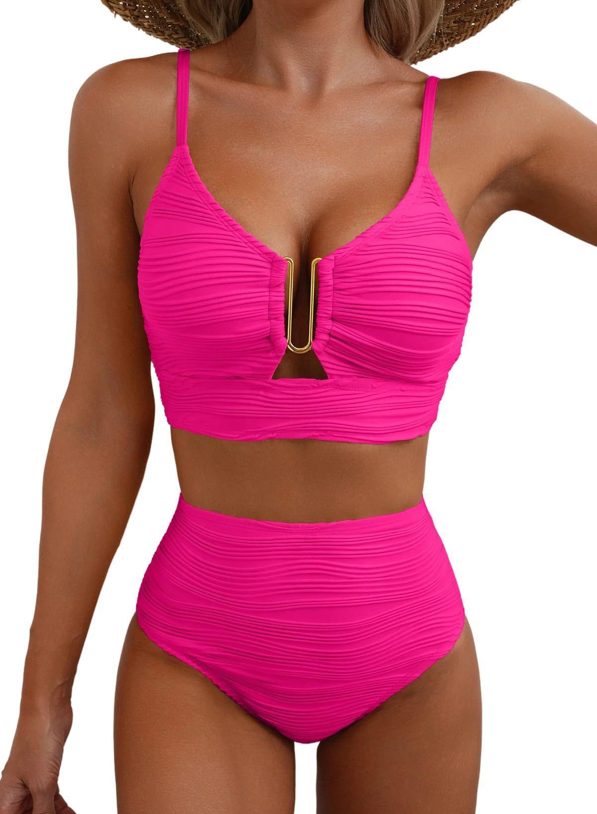 Women Fashion Sexy Solid Color Bikini Swimsuit
