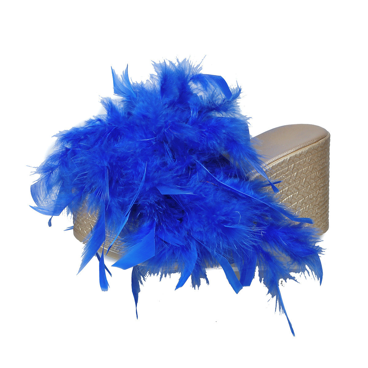 Fashion Peep Toe Wedged Plus Size Beach Slippers