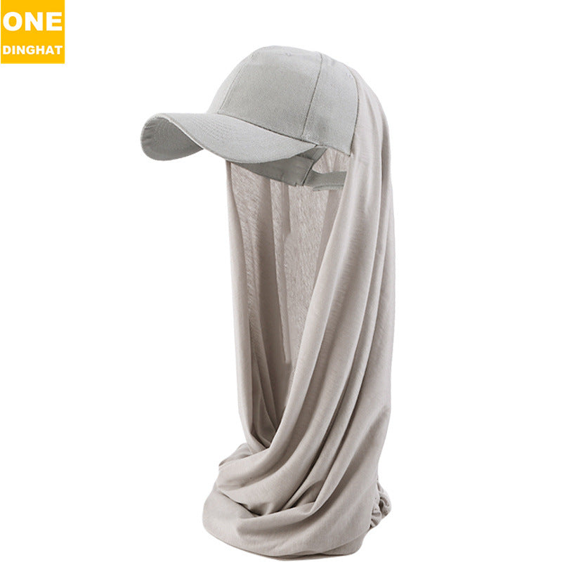 Casquette et écharpe pare-soleil une pièce tendance pour femme