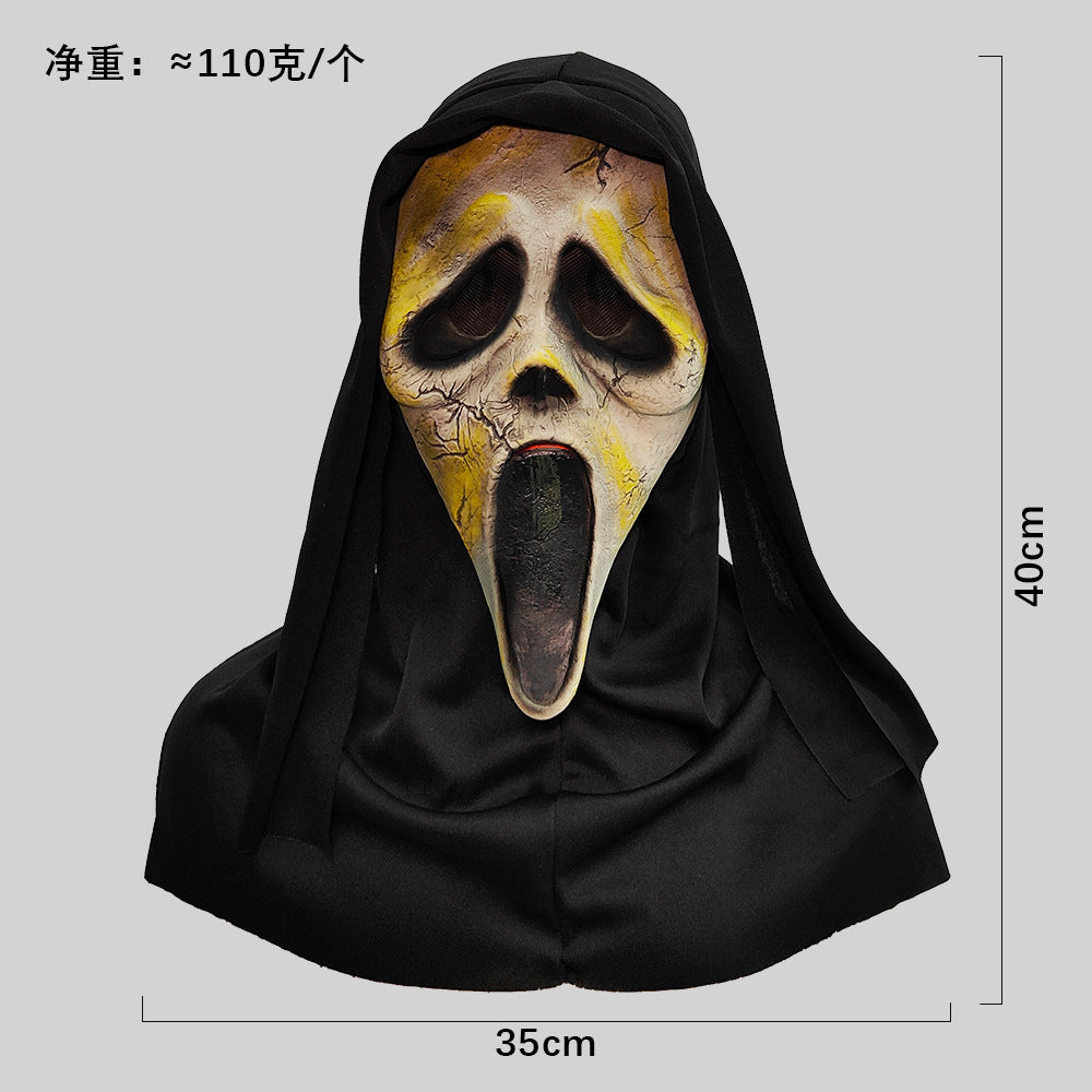 Máscara de calavera de látex blanca de Halloween Scream Horror
