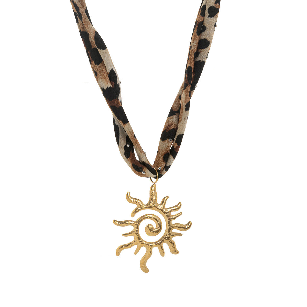 Women Fashion Leopard Starfish Pendant Sea Necklace