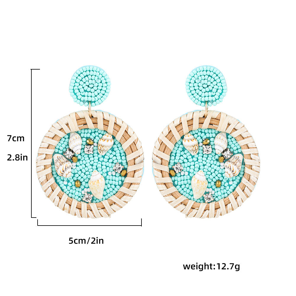 Summer Vacation Marine Style Shell Earrings