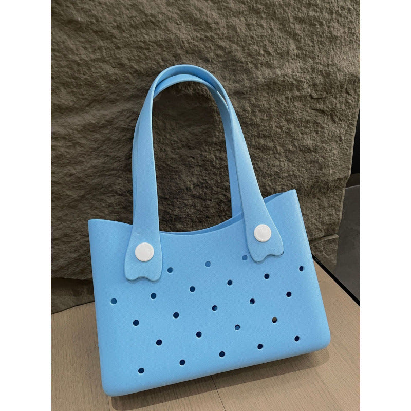 Bolso de playa de gran capacidad de EVA de color sólido de moda para mujer