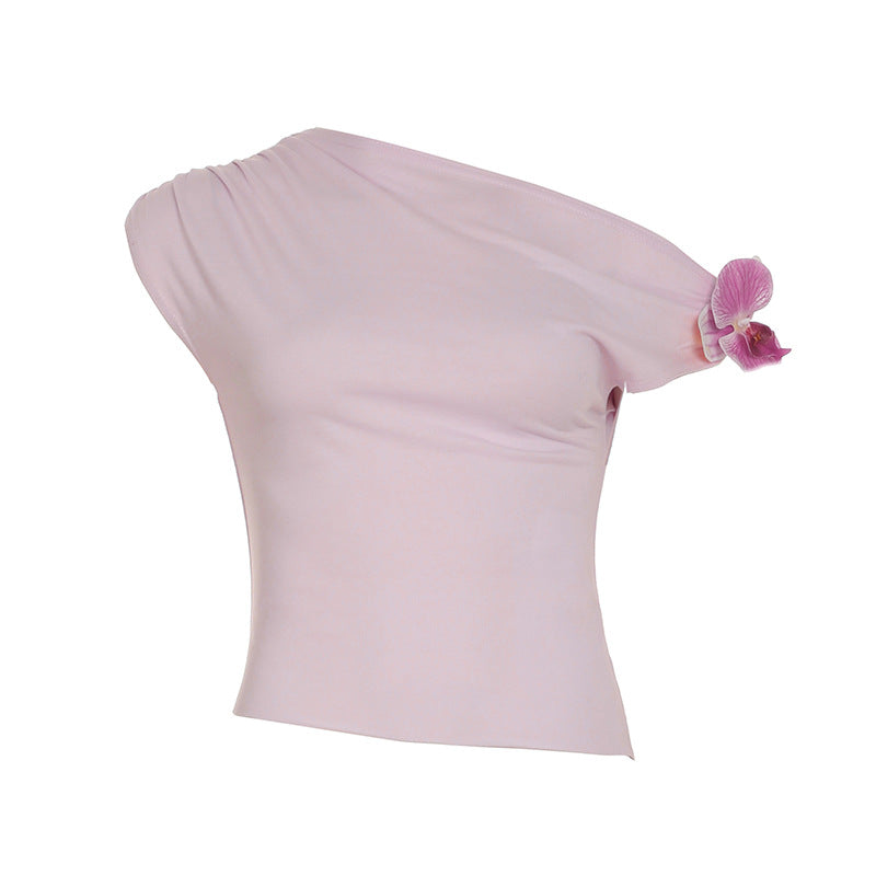 Floral Decor Women Summer Crop Top