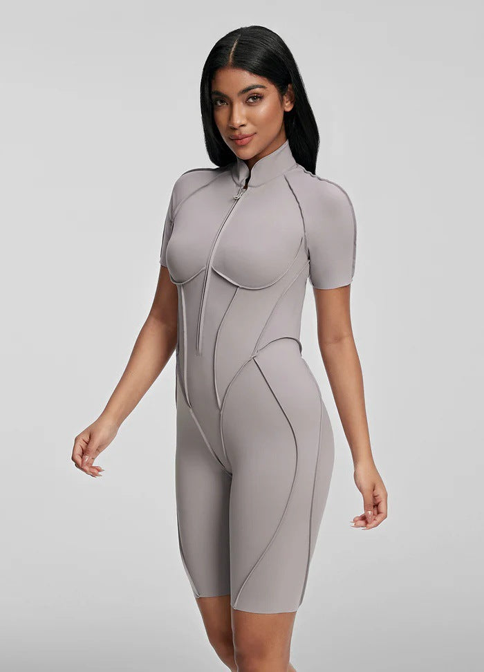 Women Fashion Solid Color Breathable Yoga Rompers