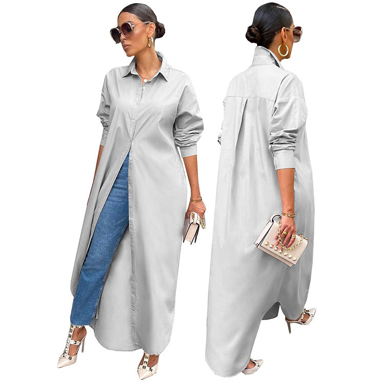 Bulk Trade Women's Fashion Casual Solid Color Coat