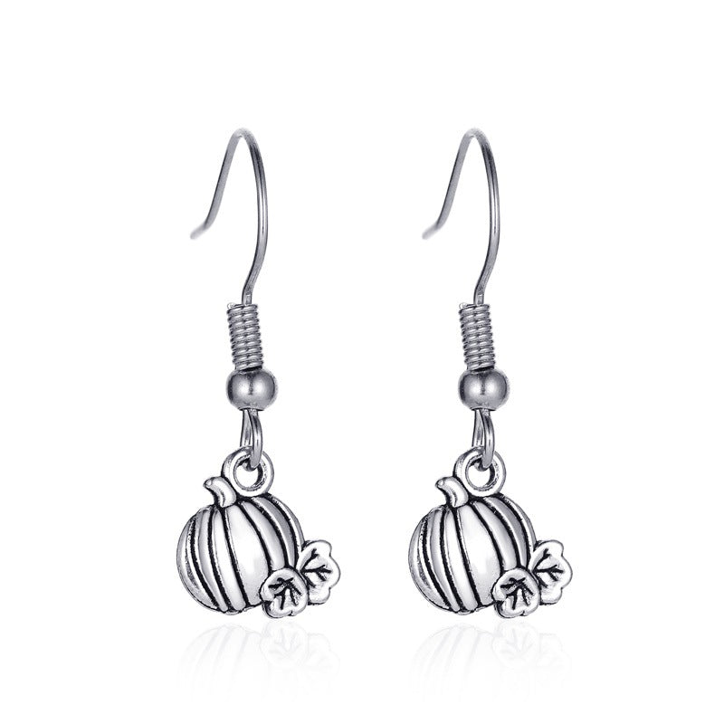 Halloween Skeleton Bat Spider Earrings Alloy Retro Style