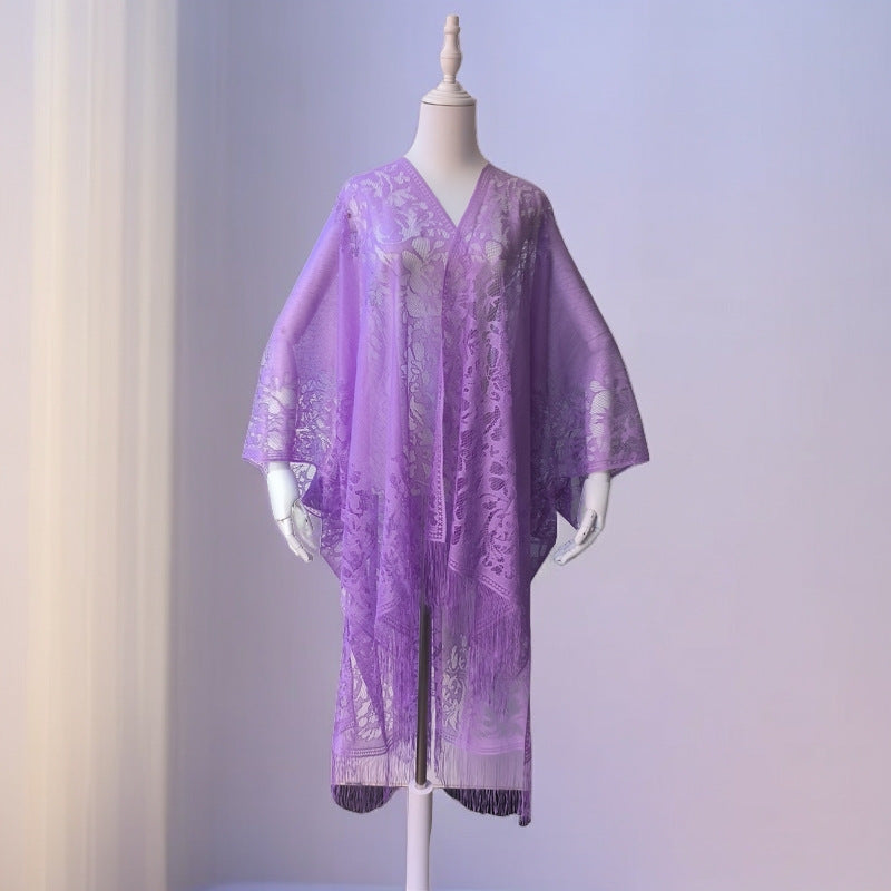 Trajes de baño de playa sexys de encaje de color sólido para mujer