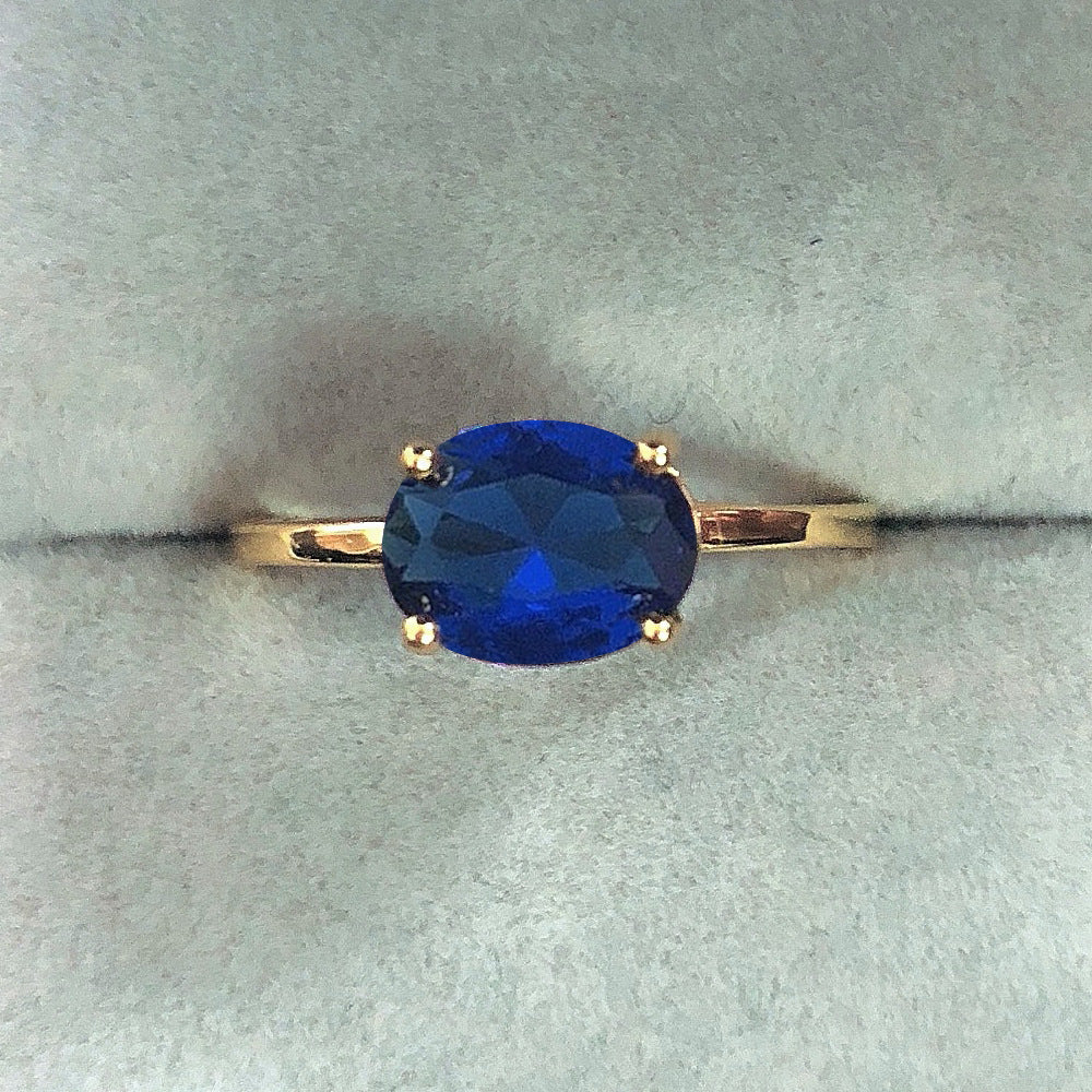 Anillo de circonita simple de moda para mujer