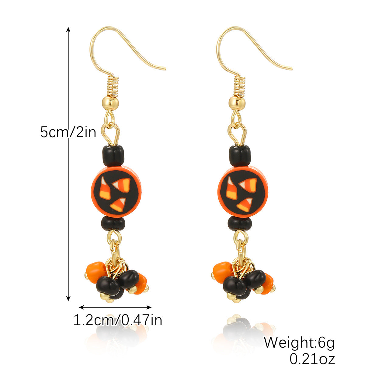 Halloween Women Creative Pumpkin Skull Bat Earrings