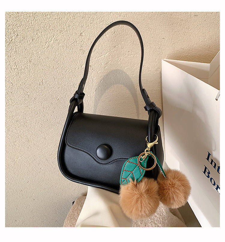 Simple Women Color Blocking Shoulder Bag