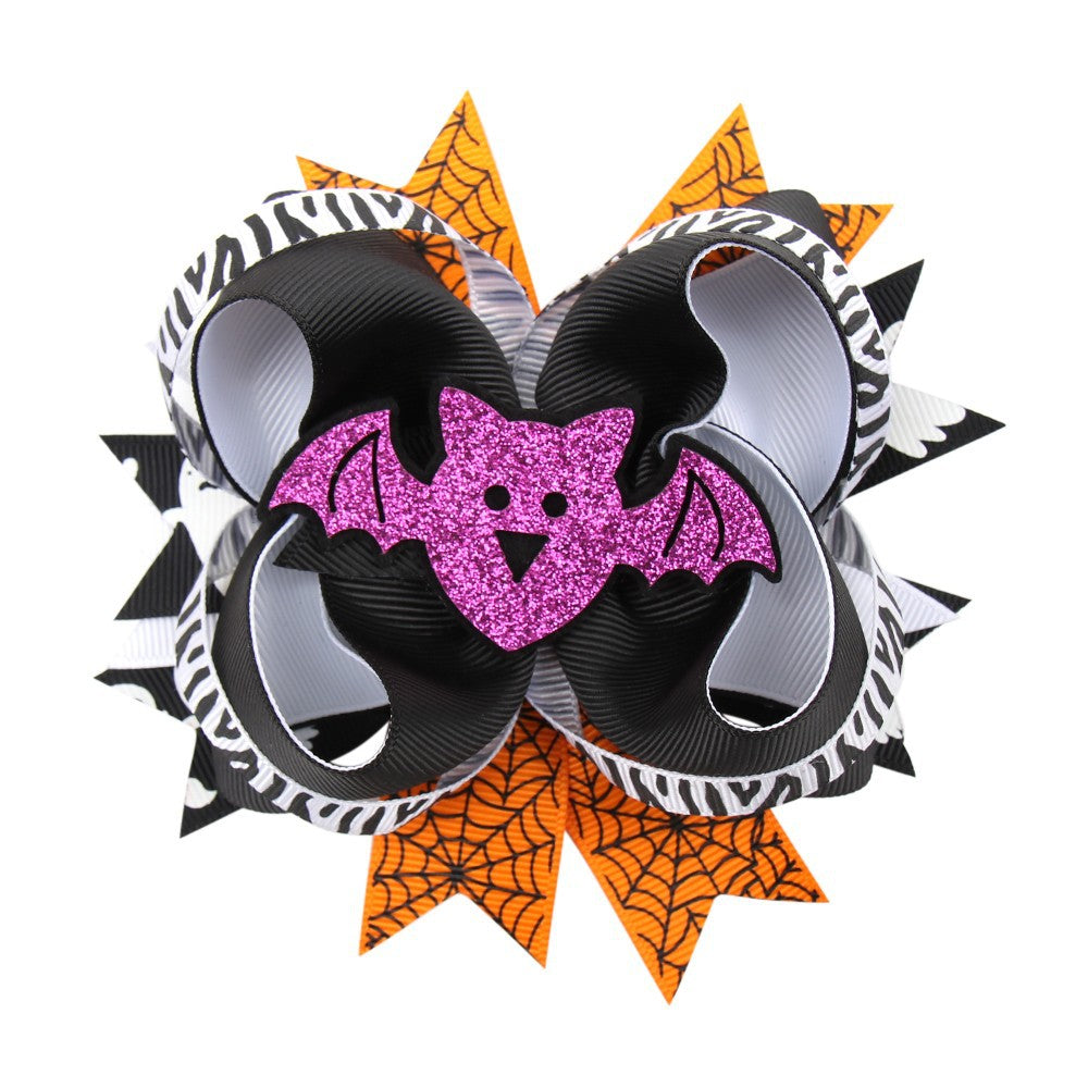 Children Kids Baby Halloween Fabric Hairclip Accessory