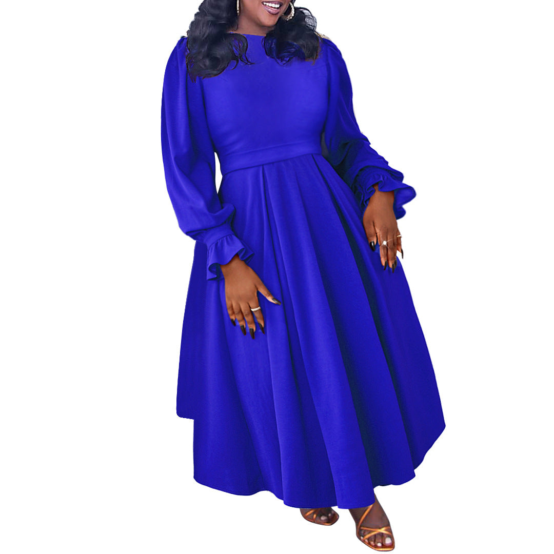 Vestido jersey elegante de talla grande para mujer